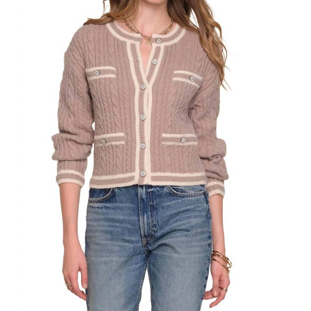 NEW HEARTLOOM yara button down cardigan in sand